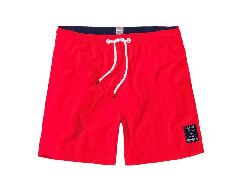 CECEBA Badeshorts Ceceba Badeshorts rot Übergröße von CECEBA