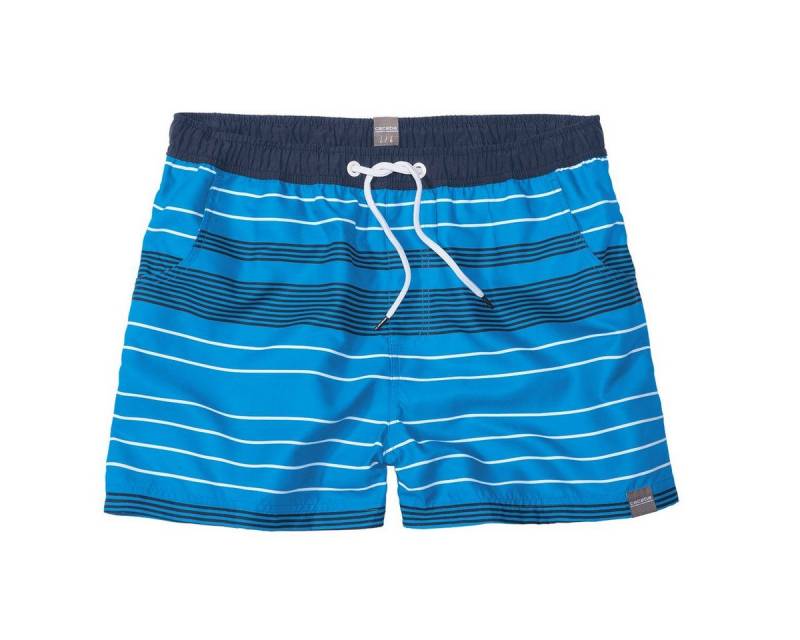 CECEBA Badeshorts XXL Ceceba kurze Badeshorts blau-weiß gestreift von CECEBA