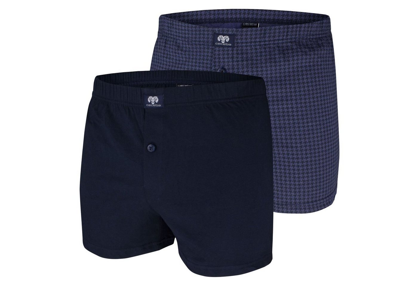 CECEBA Boxershorts (2-St) mit Eingriff, 100% Baumwolle von CECEBA