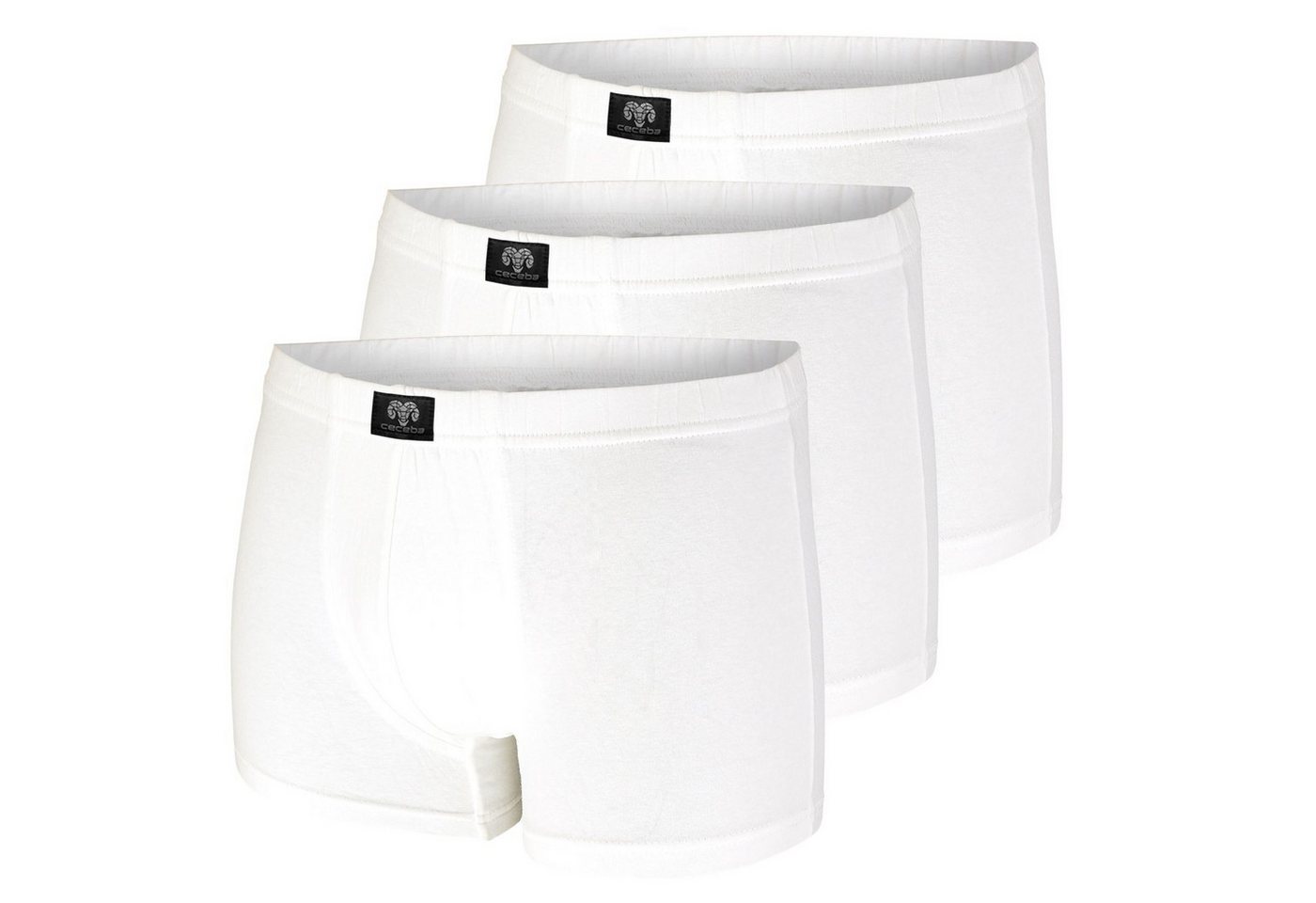 CECEBA Boxershorts (3-St) ohne Eingriff, aufgedoppelter Frontbereich von CECEBA