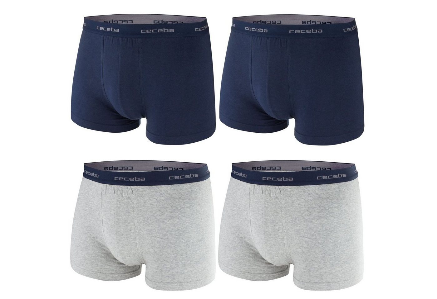 CECEBA Boxershorts Monza (4-St) ohne Eingriff, X-Lastic, im 4er Pack von CECEBA