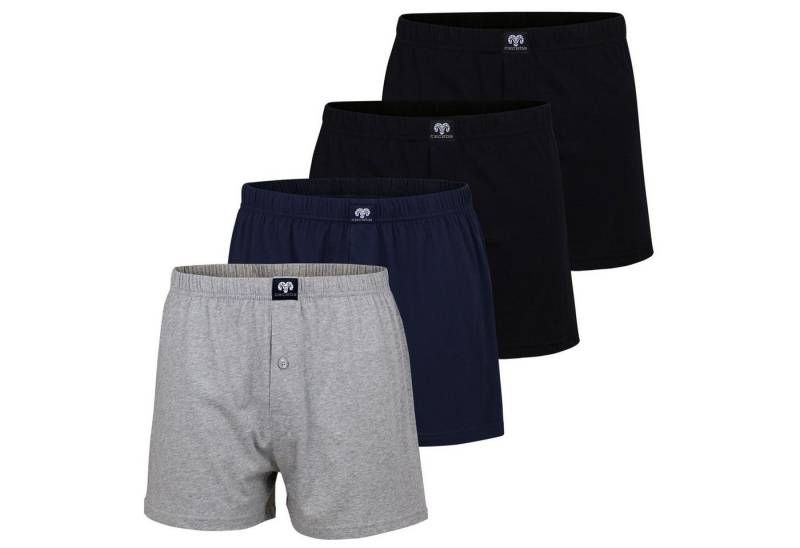 CECEBA Boxershorts (4-St) CECEBA weite Herren Boxershorts mit Eingriff im 4er Pack von CECEBA
