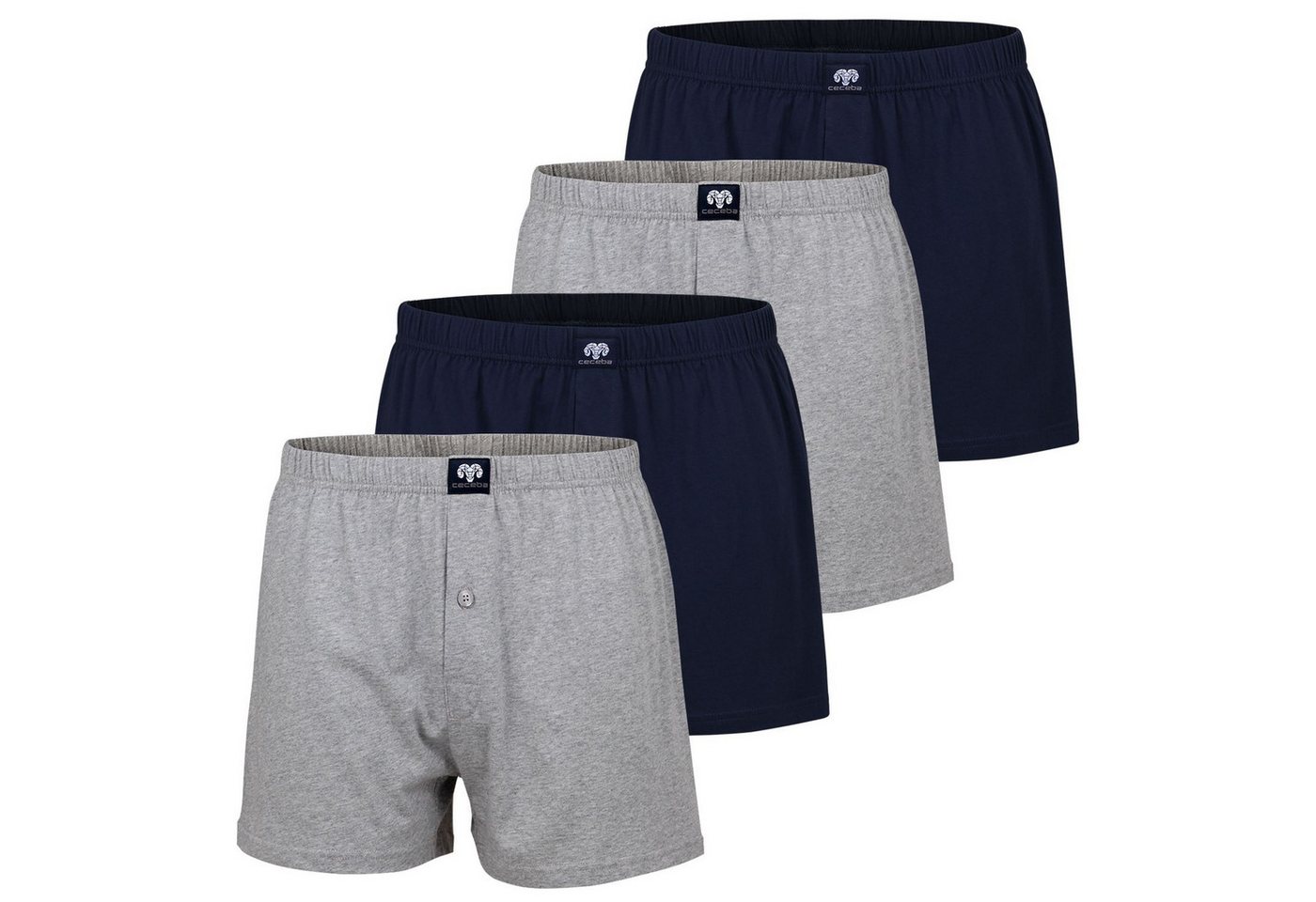 CECEBA Boxershorts (4-St) mit verdecktem Eingriff, auch in Übergrößen, 4er Pack von CECEBA