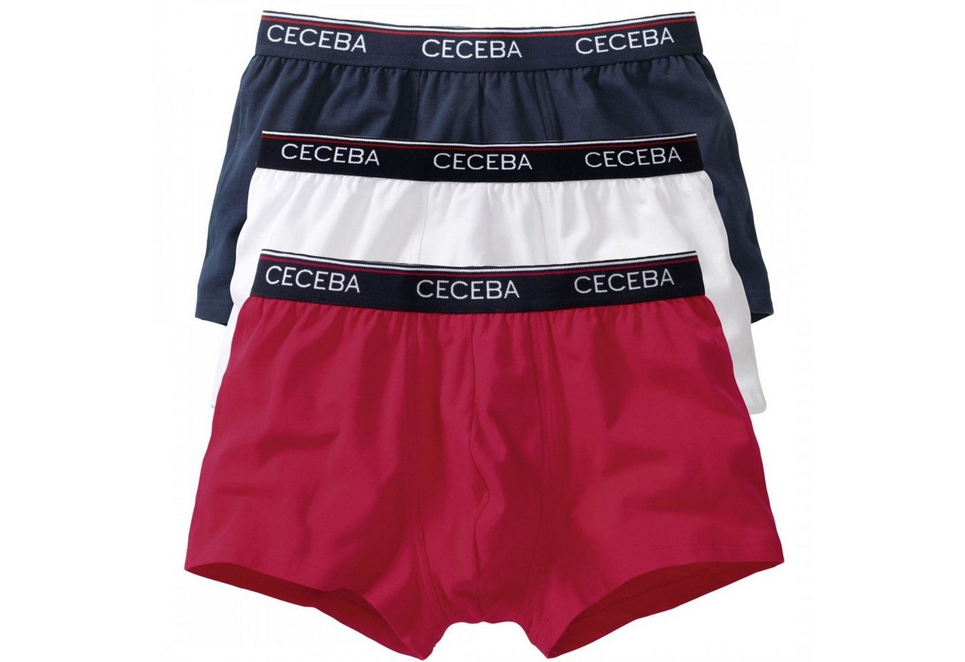 CECEBA Boxershorts 3 er Pack CECEBA Herren Boxershorts Hipster Pant Shorts Boxer Farbwahl (1-St) von CECEBA