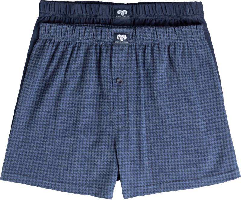 CECEBA Boxershorts Bio Herren-Boxershorts 2er-Pack Single-Jersey Uni von CECEBA