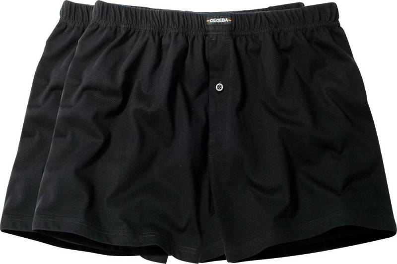 CECEBA Boxershorts Bio Herren-Boxershorts 2er-Pack Single-Jersey Uni von CECEBA