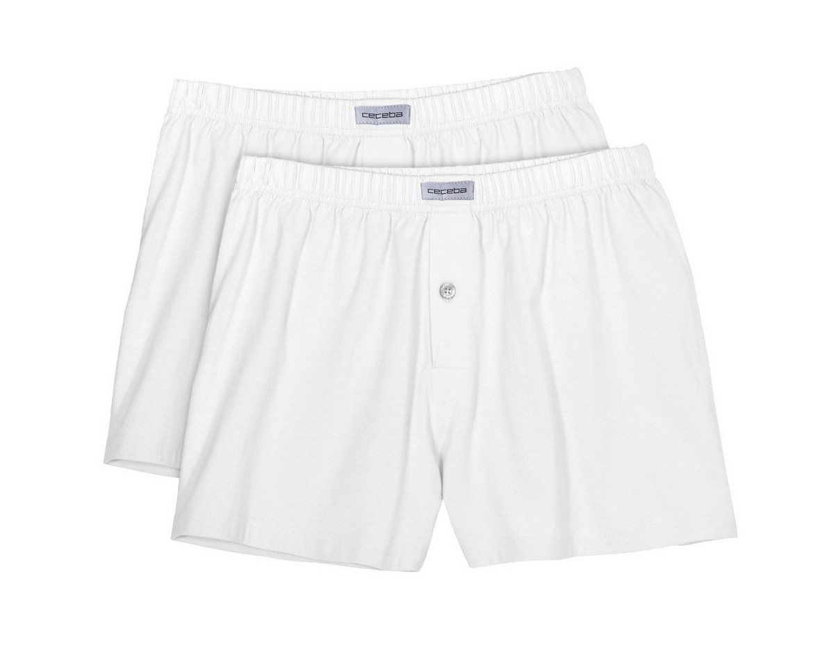 CECEBA Boxershorts Boxershorts 2er Pack weiß Ceceba Übergröße (Packung, 2-St., 2er-Pack) von CECEBA