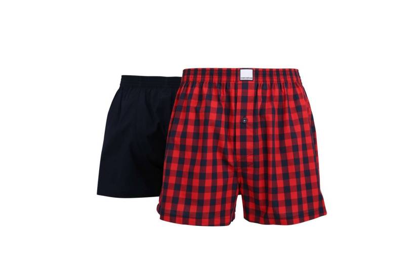 CECEBA Boxershorts CECEBA Herren Boxershort rot kariert 2er Pack (2-St) von CECEBA