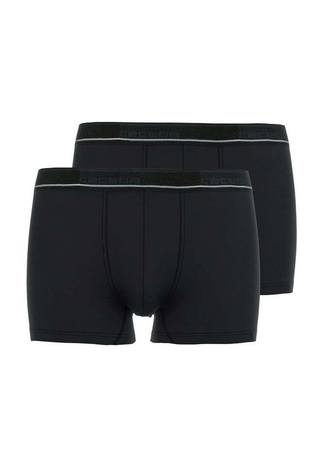 CECEBA Boxershorts CECEBA Herren Pants schwarz uni 2er Pack (2-St) von CECEBA