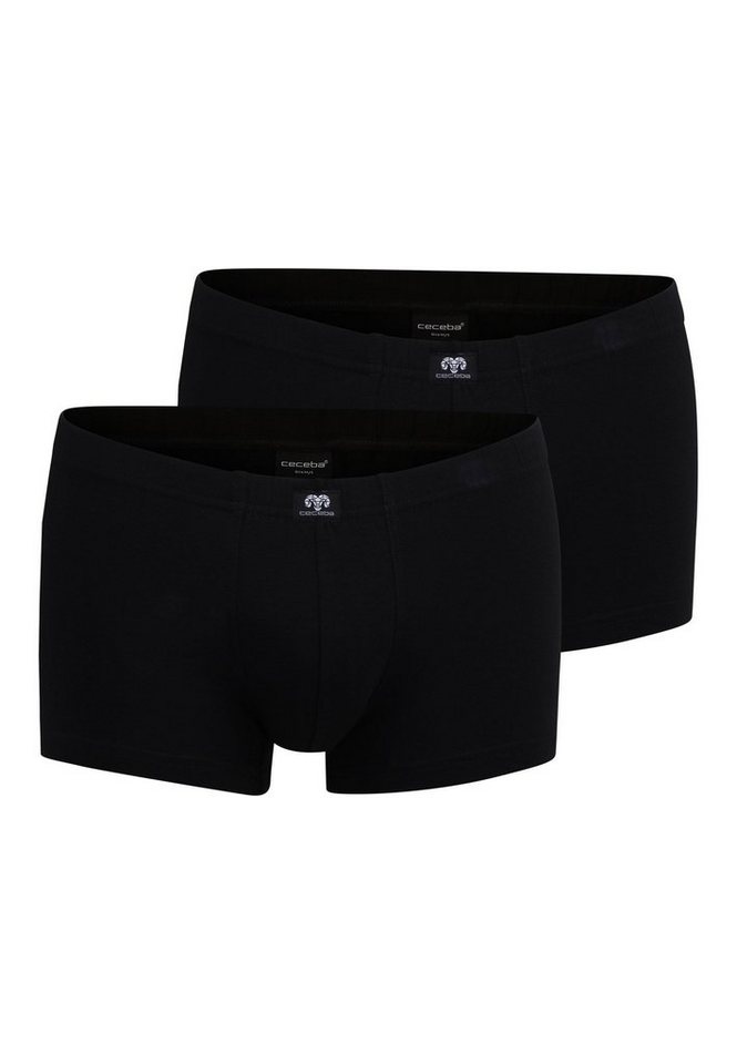 CECEBA Boxershorts CECEBA Herren Pants schwarz uni 2er Pack (2-St) von CECEBA
