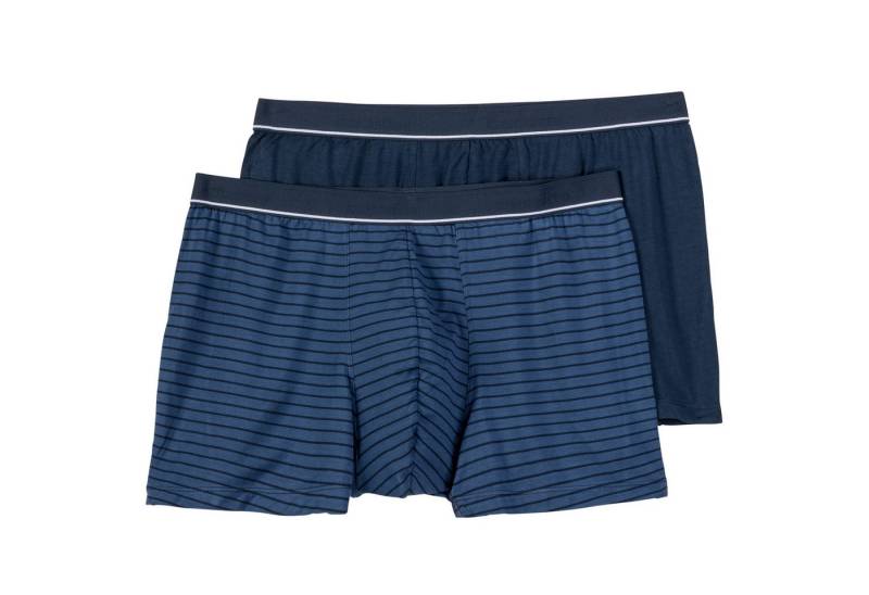 CECEBA Boxershorts Ceceba Bambus Pants 2er-Pack Übergröße navy/geringelt (Spar-Pack, 2-St., 2er-Pack) von CECEBA