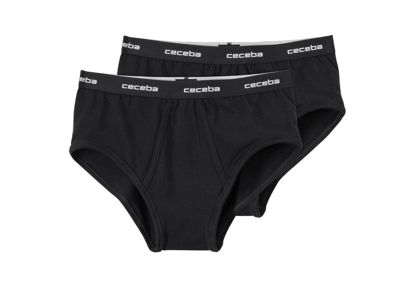 CECEBA Boxershorts Ceceba 2er-Pack Übergrößen Stretch-Slip schwarz (Spar-Pack, 2-St., 2er-Pack) von CECEBA