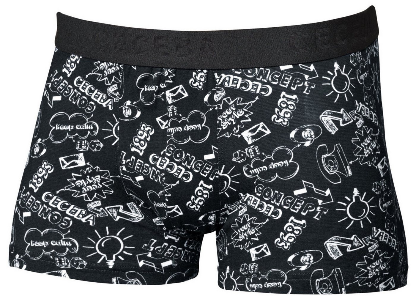 CECEBA Boxershorts Herren Boxershorts (1-St) Modisches Design von CECEBA