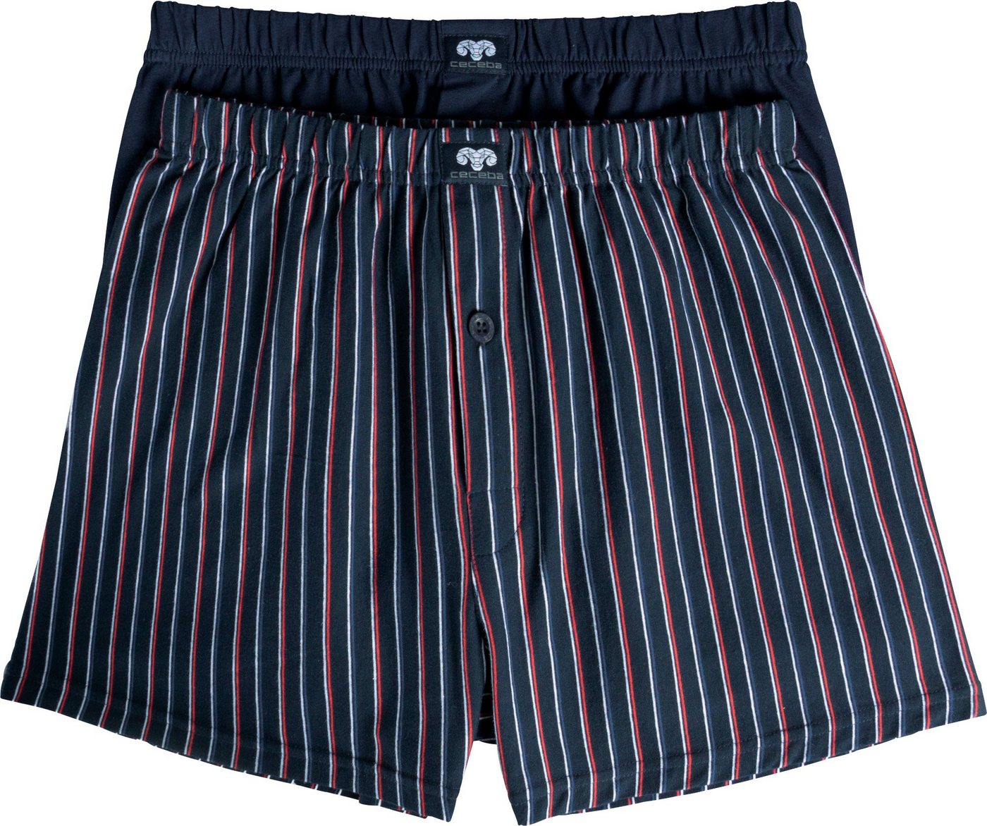CECEBA Boxershorts Bio Herren-Boxershorts 2er-Pack Single-Jersey Uni CECEBA Boxershorts Bio Herren-Boxershorts 2er-Pack Single-Jersey Uni von CECEBA