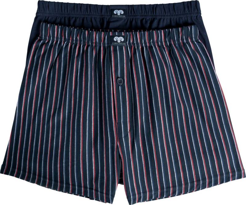 CECEBA Boxershorts Bio Herren-Boxershorts 2er-Pack Single-Jersey Uni von CECEBA