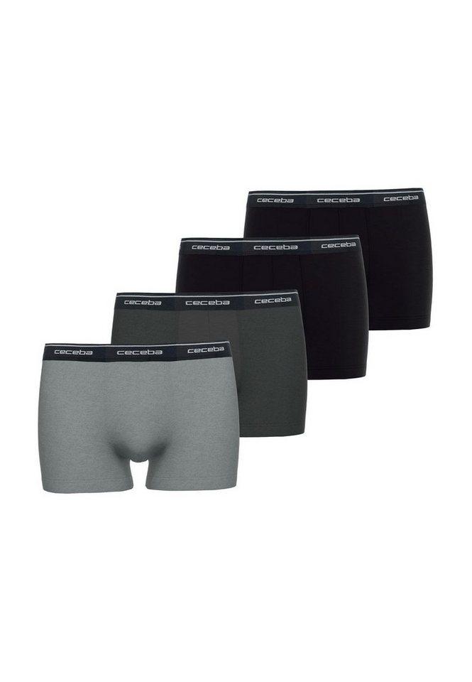CECEBA Boxershorts Monza (Set, 4-St) Logo-Bund, Baumwoll-Stretch, 7er Pack von CECEBA