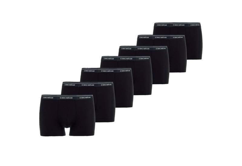 CECEBA Boxershorts Monza (Set, 7-St) Logo-Bund, Baumwoll-Stretch, 7er Pack von CECEBA