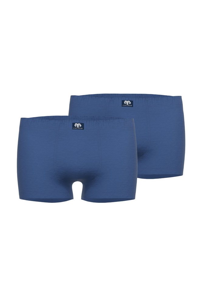 CECEBA Boxershorts Pants, Konvex, 2er Pack blau-mittel-uni von CECEBA