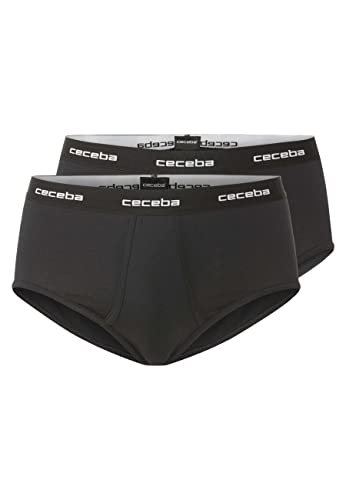 Ceceba Herren Slip schwarz Uni 2er Pack 8 von Ceceba