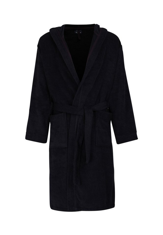 CECEBA Herrenbademantel CECEBA Herren Bademantel blau uni, knielang, Baumwolle von CECEBA