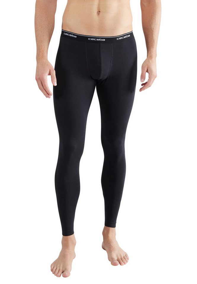 CECEBA Lange Unterhose CECEBA Herren lange Unterhose schwarz uni (1-St) von CECEBA
