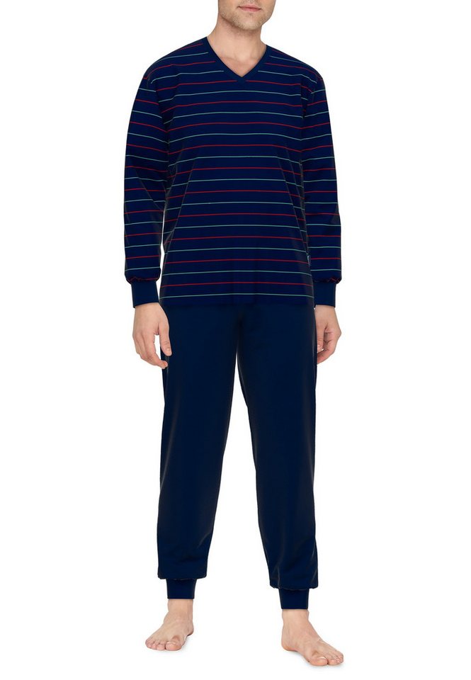 CECEBA Pyjama CECEBA Herren Pyjama blau quergestreift (1 tlg) von CECEBA