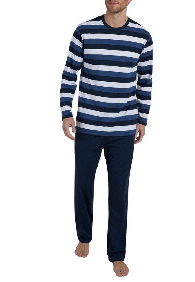 CECEBA Pyjama CECEBA Herren Pyjama blau quergestreift (1 tlg) von CECEBA