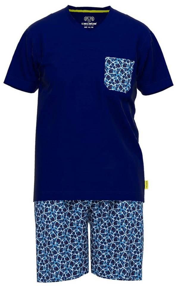 CECEBA Pyjama Herren Schlafanzug kurz (2 tlg) Baumwolle von CECEBA
