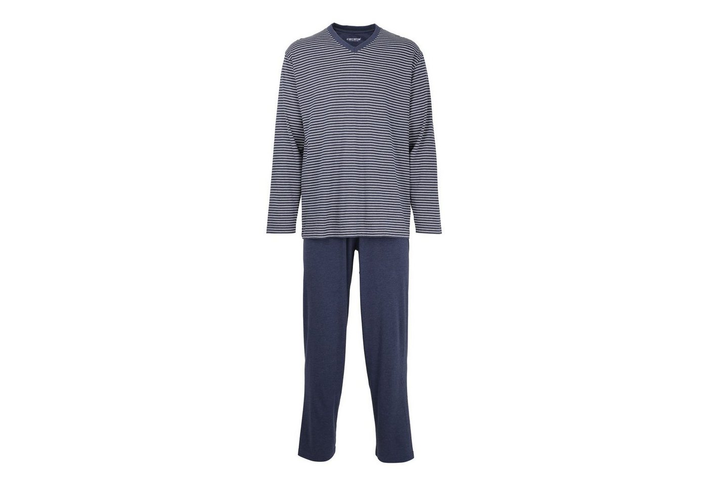 CECEBA Pyjama Pure Cotton (2 tlg) mit modernem V-Ausschnitt von CECEBA