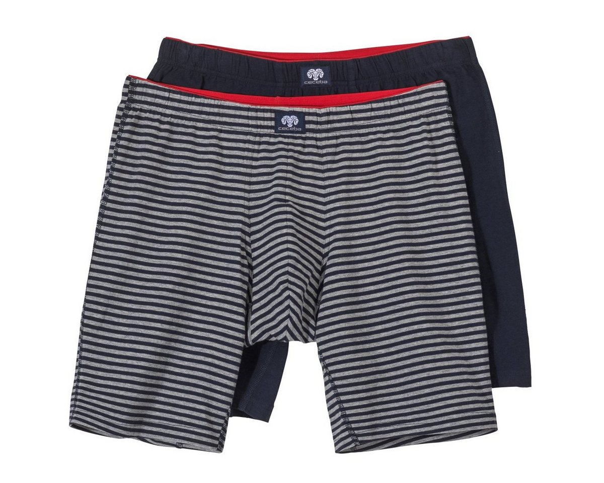 CECEBA Retro Pants Ceceba 2er-Pack Longpants Übergröße navy/gestreift (Packung, 2-St., 2er-Pack) von CECEBA