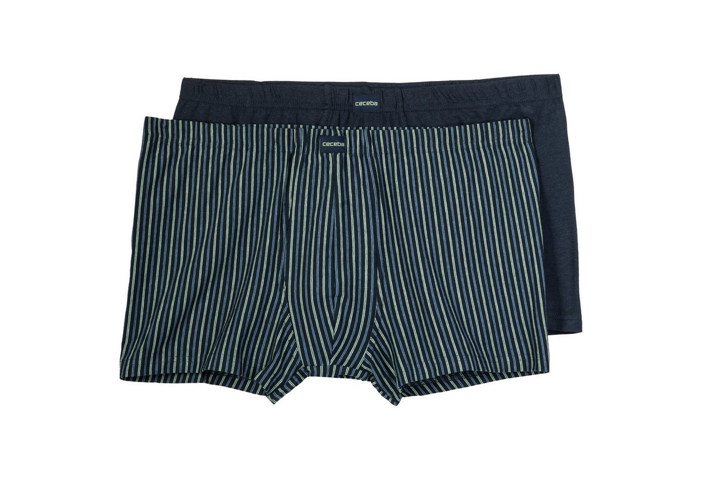 CECEBA Retro Pants Ceceba XXL Pants 2er-Pack navy/grün gestreift (Spar-Pack, 2-St., 2er-Pack) von CECEBA