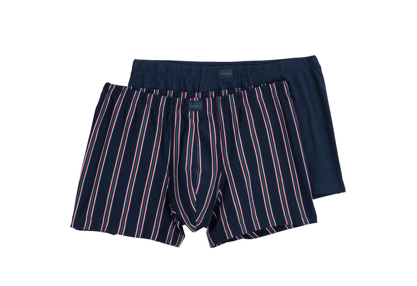 CECEBA Retro Pants Ceceba XXL Pants 2er-Pack marine/rot-grün gestreift (Spar-Pack, 2-St., 2er-Pack) von CECEBA