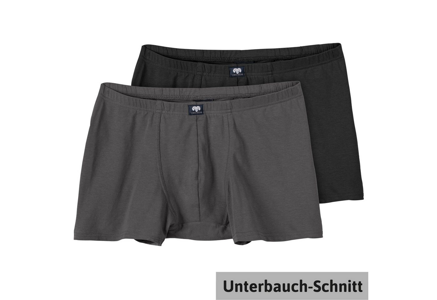 CECEBA Retro Pants Ceceba 2er-Pack Unterbauch-Pants XXL grau/schwarz (Spar-Pack, 2-St., 2er-Pack) von CECEBA