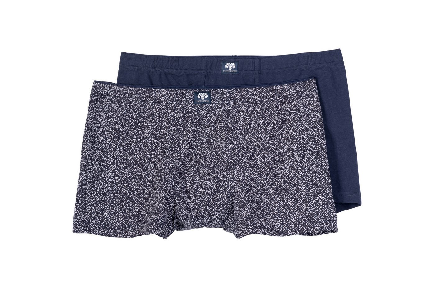 CECEBA Retro Pants Ceceba 2er-Pack Pants dunkelblau/gemustert Übergröße (Spar-Pack, 2-St., 2er-Pack) von CECEBA