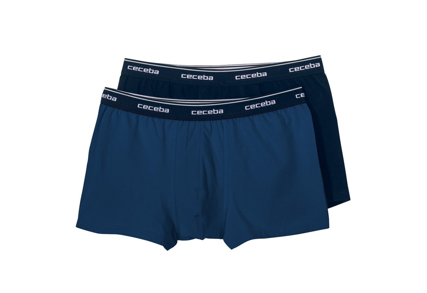 CECEBA Retro Pants Ceceba 2er-Pack Pants uni blau/navy Übergröße (Spar-Pack, 2-St., 2er-Pack) von CECEBA
