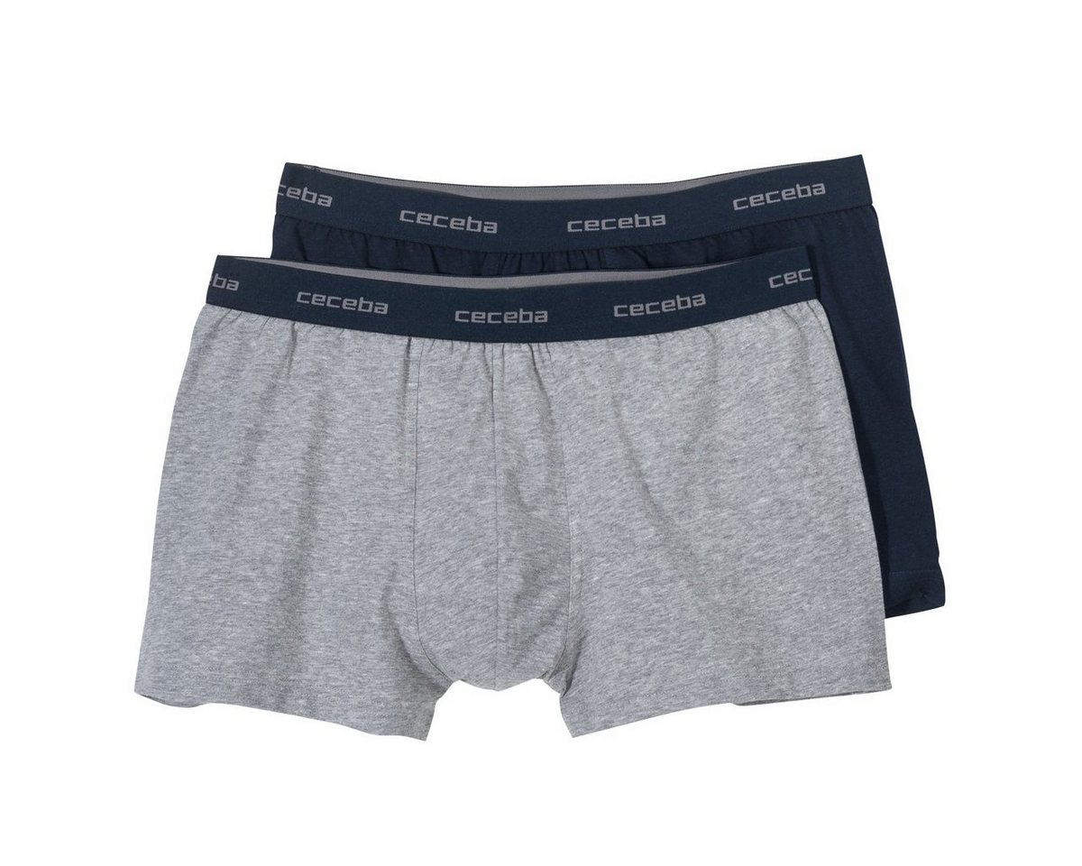 CECEBA Retro Pants Ceceba Übergrößen Pants 2er-Pack grau melange/navy (Packung, 2-St., 2er-Pack) von CECEBA
