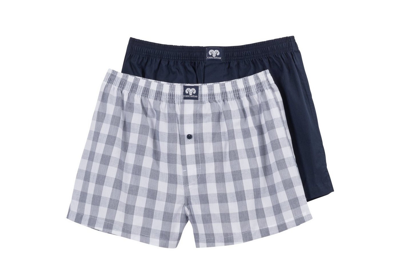 CECEBA Retro Pants Ceceba 2er-Pack Web-Boxershorts XXL navy/weiß kariert (Spar-Pack, 2-St., 2er-Pack) von CECEBA