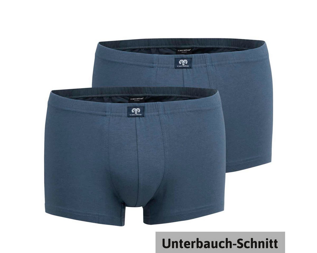 CECEBA Retro Pants Unterbauch-Stretch-Pants 2er-Pack blau Herren Übergröße Ceceba (Packung, 2-St., 2er-Pack) von CECEBA