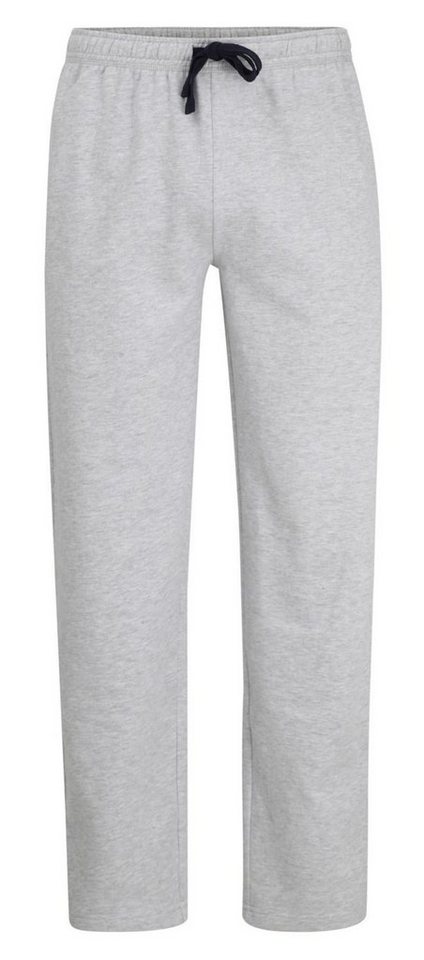 CECEBA Schlafanzug CECEBA Herren bequem Sweat- Jogginghose Homewear grau Taschen Kordel von CECEBA