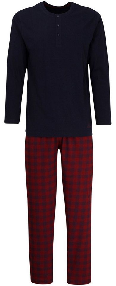 CECEBA Schlafanzug CECEBA Pyjama Herren geknöpft Serafino Schlafanzug Sleep rot kariert CECEBA Schlafanzug CECEBA Pyjama Herren geknöpft Serafino Schlafanzug Sleep rot kariert von CECEBA