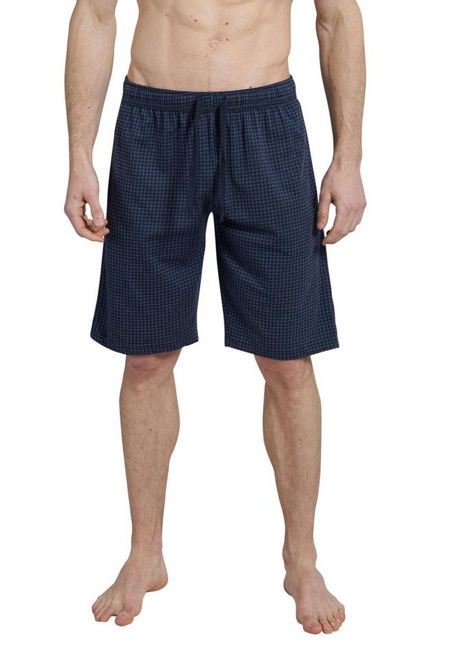 CECEBA Schlafhose CECEBA Herren Bermuda blau bedruckt (1-tlg) von CECEBA