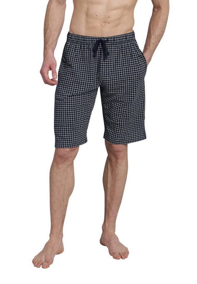 CECEBA Schlafhose CECEBA Herren Bermuda blau bedruckt (1-tlg) von CECEBA