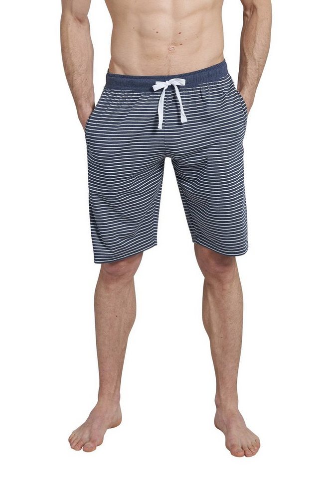 CECEBA Schlafhose CECEBA Herren Bermuda blau melange (1-tlg) von CECEBA