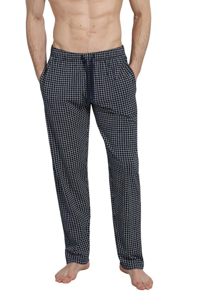 CECEBA Schlafhose CECEBA Herren Lange-Hose blau bedruckt (1-tlg) von CECEBA