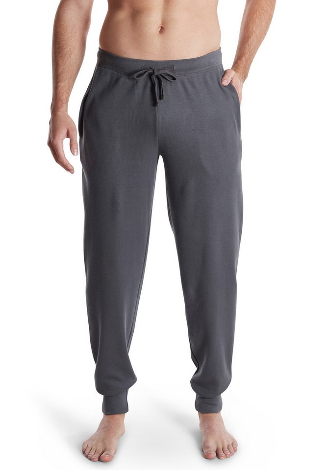 CECEBA Schlafhose CECEBA Herren Lange-Hose grau uni (1-tlg) von CECEBA