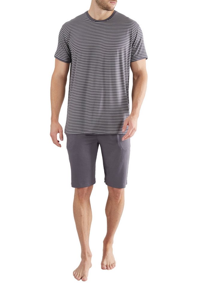 CECEBA Shorty CECEBA Herren Shorty grau quergestreift (1 tlg) von CECEBA