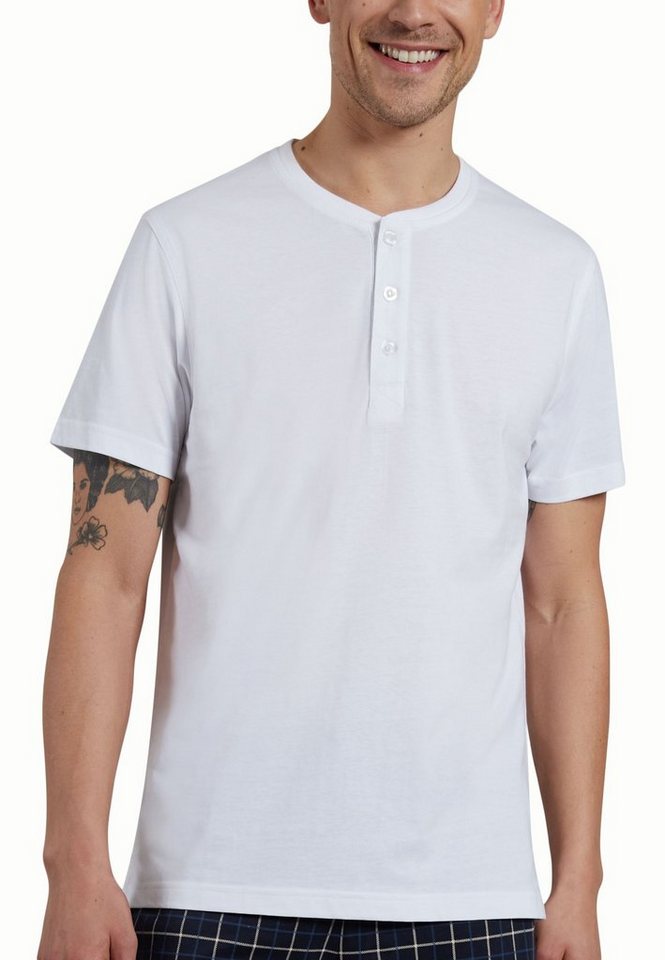 CECEBA Sleepshirt CECEBA Herren Shirt weiß uni (1-tlg) von CECEBA
