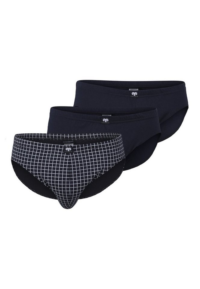 CECEBA Slip CECEBA Herren Slip blau längsgestreift 3er Pack (3-St) von CECEBA