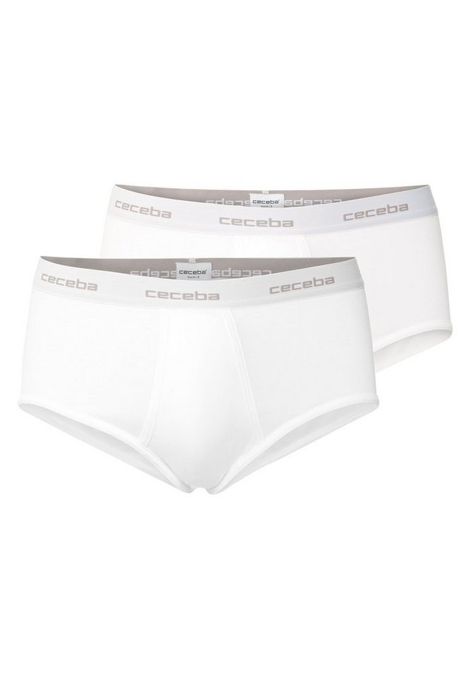 CECEBA Slip CECEBA Herren Slip weiß uni 2er Pack (2-St) von CECEBA