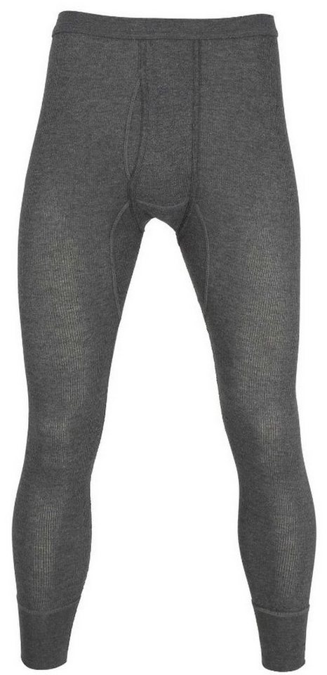 CECEBA Trunk CECEBA Herren Lange Unterhose Doppelripp grau mit Bündchen Eingriff (1-St) von CECEBA